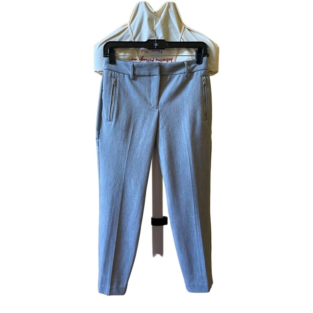 Express Stretch Ankle Columnist Mid Rise Office Work Pants Trousers Size 0S Gray